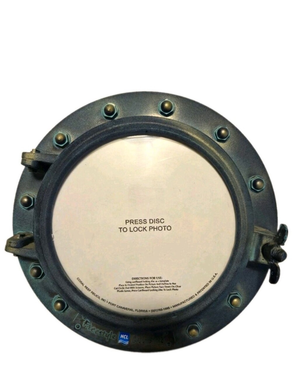 NCL Norwegian Cruise Line Freestyle Cruising Porthole Photo Frame